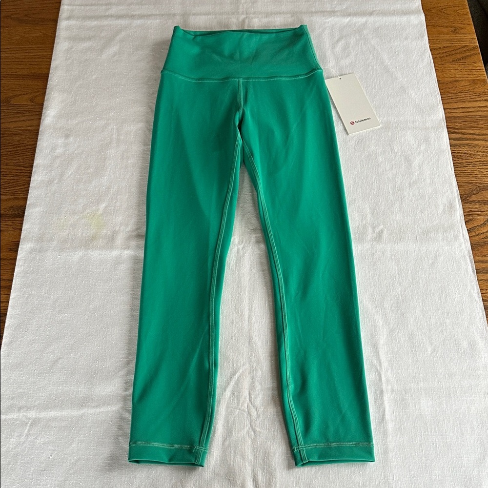 Lululemon Wunder Train Crop 23" Maldives Green 4 NWT